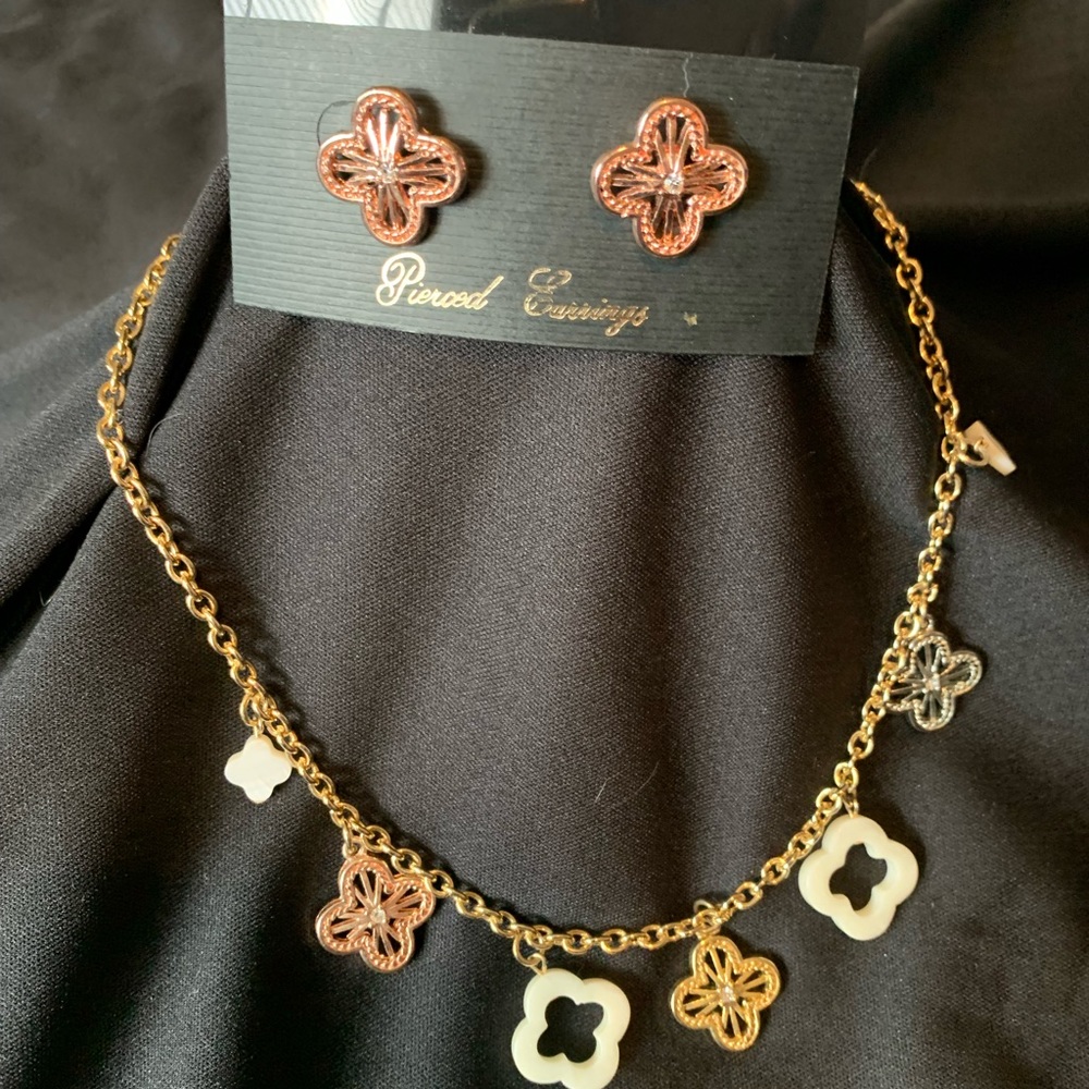 Park Lane Jewelry Aruba Sunset Necklace and Pierced Earrings Set